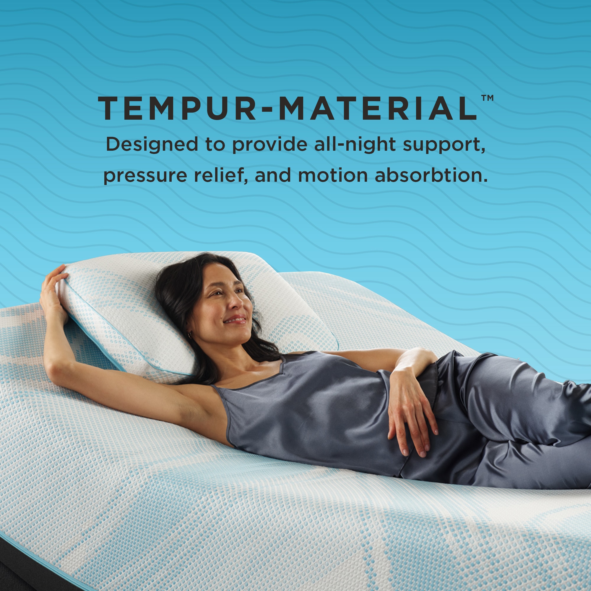 Tempur-Breeze ProHi Pillow Tempur-Material for all night support, pressure relief and motion absorption